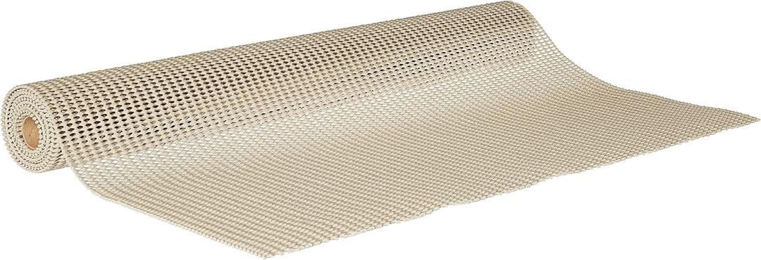 Con-Tact Brand Grip-N-Stick Durable Self-Adhesive Non-Slip Shelf and Drawer Liner, 18" x 4', Taupe