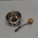 Stainless Steel Coffee Grinder Lid Attachment for Regular Mouth Mason Jars  Manual Crank Burr Grinder for Fresh Coffee, Ideal for Camping, Home Barista, Rust Proof Ceramic Mechanism