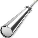 Olympic Barbell Curl Bar EZ Bar Strength Training Bar Threaded Chrome Barbell Bar for Weightlifting, Hip Thrusts, Squats, and Lunges