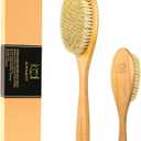 ICANdOIT Very Stiff Dry Brushing Body Brush for Men&Women, Long Handle Dry Skin Brush for Cellulite and Lymphatic Drainage with Natural Agave Cactus Tampico Fiber Bristles