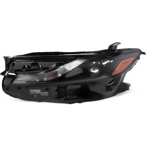 Single Lens Headlight Assembly Compatible with 2024 2025 Camry LE/SE 2.5 L L4 Headlamp 81150AQ010 Driver Side