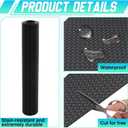 Breling 20 in x 10 ft Rubber Diamond Plate Rolls Garage Floor Mat for Under Car, Heavy Duty Flooring Rug for Trailers Garage, PVC Water/Stain Outside Resistant Parking Rv Tool