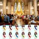 BSTCRAFT 80 Pcs Mini Jesus, Little Jesus Figures to Hide Tiny Figurines in Bulk and Pocket Seek Religious Gifts for Easter Egg Stuffers Fillers Sunday School Baptism Christ Savior Craft
