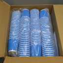 Funnymoom 200 Pack 8 oz Disposable Coffee Cups Blue Insulated Corrugated Paper Coffee Cups with Ripple Wall Design Suitable for Hot or Cold Drinks Cafe Restaurant Office Home Party Picnic BBQ