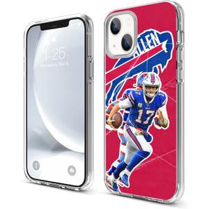 Compatible for iPhone 15 Case, Design Everyday Soft-Grip TPU Phone Clear Case(Buffalo-Allen-2)