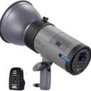 NEEWER Q300 300Ws 2.4G Outdoor Studio Flash with Q Compact Wireless Trigger, 7800mAh Li ion Battery Powered Strobe Light Photography Cordless Monolight with 1000 Full Power Flash 0.4~2.5s Recycle