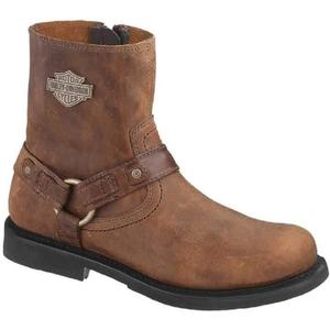 Harley-Davidson Men's Scout Leather Motorcycle Harness Casual Boot (12, Brown)