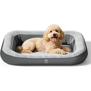 QPAU Inflatable Dog Bed for Home Travel and Outdoor, Pet Mattress for Small, Medium & Large Dogs (Pump Included)