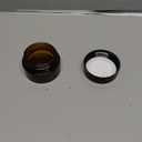 Vivaplex, 12, Amber, 15 ml, Round Glass Jars, with Inner Liners and black Lids