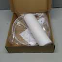 White Linen Tall Drum Lampshade, 11" Top x 11" Bottom x 12" High Lamp Shade, Lamp Shade Replacement for Table and Floor Lamps, Pendant LightHandcrafted LampshadeEasy Assembly