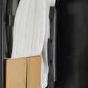 VEVOR Utility Service Cart, 2 Shelf 550LBS Heavy Duty Plastic Rolling Utility Cart, Medium Lipped Shelf, 360 Swivel Wheels, Ergonomic Storage Handle for Warehouse Garage, Black