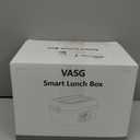 VASG Cordless Electric Lunch Box for Adults, 16000mAh Rechargeable Auto Heated Lunch Box, 1L Portable Self-Heating Food Warmer for Office, Picnic, Car & Outdoor Use (Black/Gray)