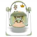 Baby Swings for Infants, Portable Baby Swing with Adaptable Speed, Music and Timer, Infant Swing for Babies 0-9 Months 6-20 lbs, Indoor/Outdoor Use