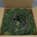 Christmas Decorations  6FT Artificial Norfolk Pine Greenery Garland, Real Touch Christmas Garland for Mantel, Staircase, Fireplace, Front Door, Indoor & Outdoor Holiday Decor (1, 6FT)