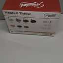 Homemate Heated Blanket Electric Throw - 50"x60" Heating Blanket Throw 1/2/4/6/8 Hours Auto-Off 10 Heat Levels Over-Heat Protection Luxury Faux Fur Sherpa ETL Certification