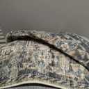 6x9 Area Rugs for Living Room: Washable Bedroom Rug Boho Vintage Rugs Stain Resistant Non Slip Low Pile Soft Lightweight Carpet for Kitchen Dining Room Farmhouse Nursery Kids Room (Black and Green)