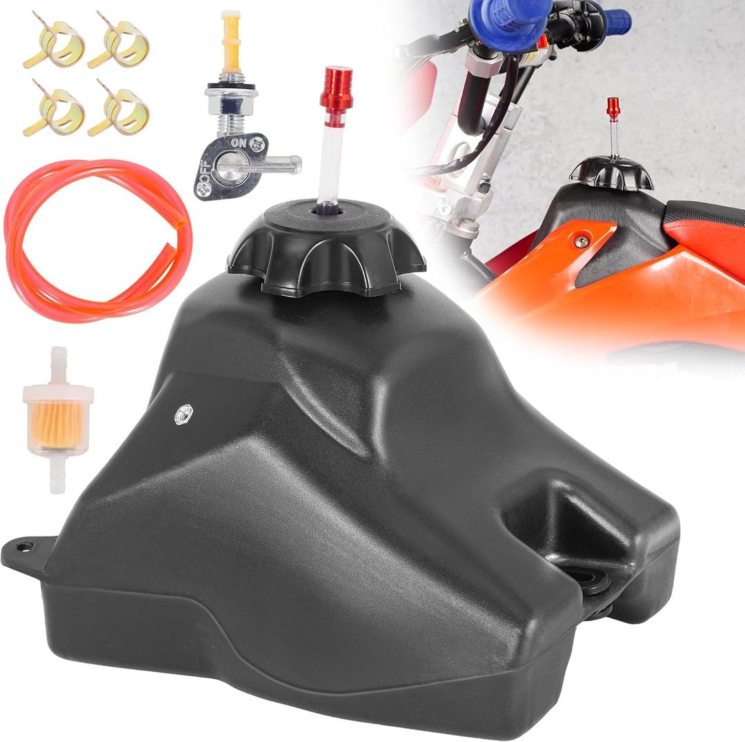 Gas Tank Fuel Tank Petrol with Cap for CRF50 XR50 50cc 70cc 90cc 110cc 125cc SSR TaoTao coolster Baja DR49 SDG 107 kazuma Thumpstar BSE Piranha Pitster Pro Roketa Atomik Pit Dirt Trail Bike
