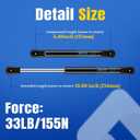 ARANA 10 Inch 33lbs Gas Struts for Cabinets Door, 10'' 150N Truck Tool Box Shocks Lift Lid, Gas Spring Lift Support for Aluminum Toolbox Pickup Tool Box Boat Hatch Storage Lid Toybox, 2 Pack