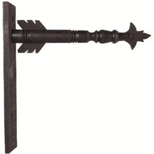 Decorative Hanging Sign 17.5 Inch Black Wood Arrow Holder