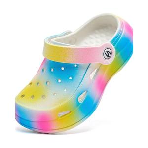 WOUEOI Boys Girls Garden Shoes Toddler Cartoon Slides Sandals Kids Clogs 35