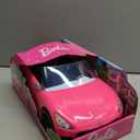 Barbie Convertible 2-Seater Vehicle, Pink Car with Rolling Wheels & Realistic Details, Gift for 3 to 7 Year Olds