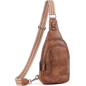 CLUCI Crossbody Bags for Women - Sling Backpack Travel Bag in Leather