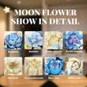 Moon Flower Building Set Botanical Collection Blossom for Wall Decor -934pcs