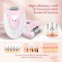 BEAUZMO Smooth Glide Epilator for Women, Pink