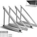 Adjustable Solar Panel Mount Brackets, 2 Sets(4 Pack) 45inch Solar Panel Mount Stand with Foldable Tilt Legs, Suitable for 2-4pcs 100-500 Watt Solar Panel for Roof, RV, Boat, and Off-Grid