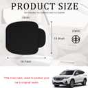 2 PCS Car Front Seat Protector Mats, 18.9"  19.7" Memory Foam Non-Slip Auto Cushion Pad, Breathable & Comfortable Vehicle Seat Protector Cover, Universal Car Accessories (Black)