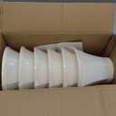 Wellmet Chandelier Shades, ONLY FOR CANDELABRA BULBS, Clip-on Fitter Lamp Shades, 3" X 6" X 5", 6 pcs Set
