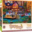 Masterpieces 750 Piece Jigsaw Puzzle for Adults, Family, Or Kids - Cabin in The Cove - 18"x24"