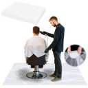 Breling 50 Pcs 48 x 37.4 Inch Extra Large Disposable Haircutting Mat,Disposable Hair Collection Mat For Barbershops,Salons And Pet Grooming