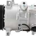 AC Compressor and A/C Clutch CO 30011C RL111610AB for 09-12, 09-17 Jeep, 2.0L, 2.4L Dodge Caliber, Patriot, Compass