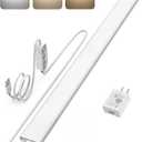 ASOKO Plug-in Under Desk Light, 24Inch LED Workbench Lights with Super Brighten 900Lumen and Smart Memory Function,3 Temps (3000K/4000K/6000K) for Kitchen Sink/Desk/Workbench (Multicolor)