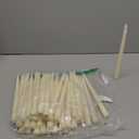 Funtery 48 Pcs Flameless LED Taper Candles 11 Inch Battery Operated Candles Bulk LED Candlesticks Fake Candle Flickering Flames for Christmas Church Wedding Party (Ivory, Classic)