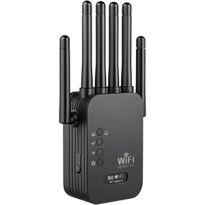 WiFi Extender Signal Booster for Home, New 6X Faster Wireless WiFi Repeater with Ethernet Port, AC1900Mbps Dual Band, Covers up to 12880 sq.ft & 105 Devices, WiFi Booster Compatible with All Routers