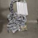 THOOUM Window Well Ladder, Heavy Duty Steel Basement Egress Ladder (6-Rung, 600 Lbs Capacity, White)