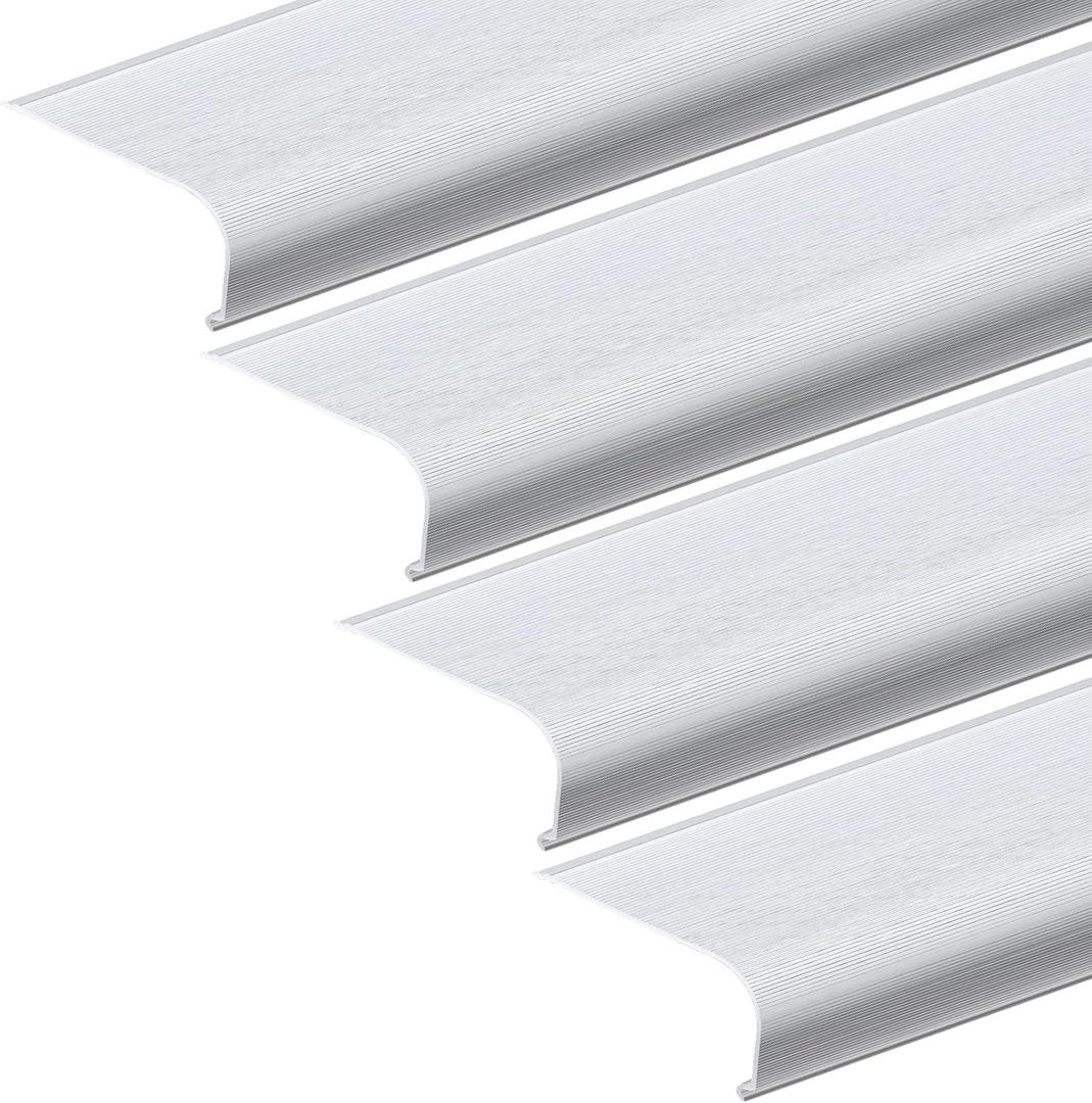 Retisee 4 Pcs 24 Inch Under Cabinet Light Cover Replacement Lens,Curved
