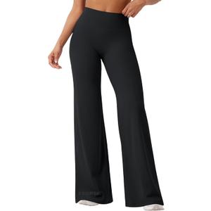 YEOREO Workout Leggings Womens No Front Seam Straight Leggings 29"/ 31.5"/ 33"/ 35" High Waist Buttery Eddiy Gym Yoga Pants (Medium, Black)