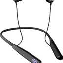 Travel Sports Essentials, Neckband Bluetooth Earbuds, Genuine Wireless Bluetooth 6.0 Headphones 80Hrs Playtime Headsets with Mic, IPX6 Waterproof Magnetic Earbuds, HD Sound for Running, Gym, Travel