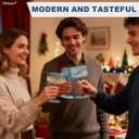 24Pcs Plastic Martini Glasses with Detachable Stems, 10oz Plasitc Ribbed Coupe Glasses Blue Vintage Cocktail Glassware Set Toasting Glasses for Party Wedding Anniversary