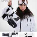 Winter Ski Mittens for Men Women Cold Weather- Warm Snowboard Mittens Gloves Waterproof Snow Sports Mitts Gloves, M-L