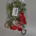 JTLB 4PCS Artificial Mistletoe Pick 9.1 Inch Xmas Hanging Fake Mistletoe Ornament Decorations for DIY Xmas Tree Wreath Holiday Decoration