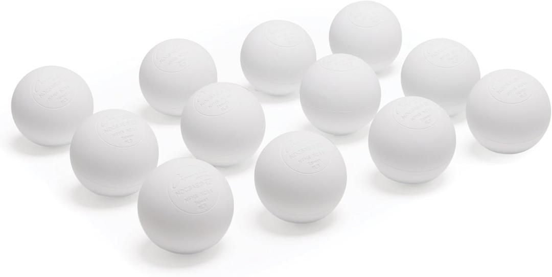 Champion Sports Lacrosse Balls Official Size & Weight, NCAA & NFHS Approved, SEI Certified Pro, College & Youth Game & Practice Use Multi-Color, Packs of 12 (White) 2 Pack