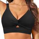 Women Underwire Bikini Top Only - Push Up Swimsuit Top Large Bust Bathing Suit Tops 2025 Supportive Swim Tops (Medium, Black)