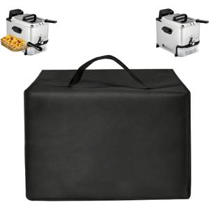 Heavy Duty Deep Fryer Cover, Waterproof Heat Resistant Nylon Dust Cover, Universal Fit 4.5L Electric Deep Fryers