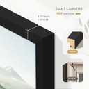 Picrit 30x30 Picture Frame, Black Engineered Wood Poster Frame for Horizontal or Vertical Wall Mounting, 30x30 Diamond Art Frame Displaying Artwork Photos, 1 Pack