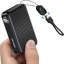 Mini Portable Charger, Small Power Bank 22.5W 10000mAh with Dual 22.5W Outputs, LED Digital Display, PD Fast Charging for iPhone 17 16 15 14 Pro Samsung(Black)