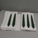 MTLEE Christmas Tree Shaped Taper Candles 10 Inch Unscented Christmas Tree Candles Decorative Aesthetic Xmas Relaxation Gifts for Centerpiece Decorations(Elegant,Green,6 Pcs)